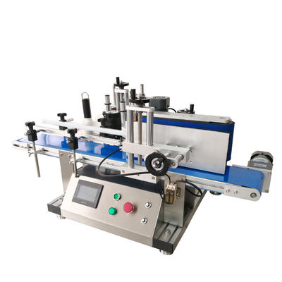 Automatische zelfklevende platte ronde fles dubbelzijdige etikettering machine