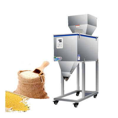 Vibratorische automatische weegmachine voor het vullen van theegranen