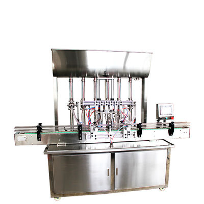 6 Hoofd Automatische vul- en bekledingsmachine Cosmetische crème lichaamslotion Paste vul- en bekledingsmachine