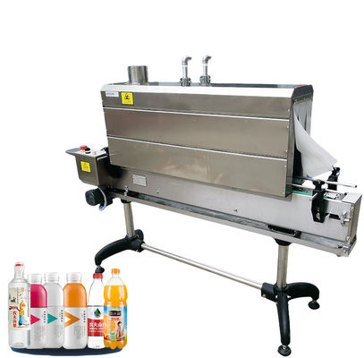 Automatische verwarmingsfles krimpen mouw etikettering machine krimpen mouw applicator met stoom tunnel