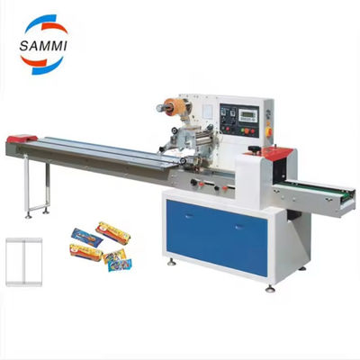 Professionele Flow Pillow Bag verpakkingsverpakkingsmachine voor pizza koekjes horizontale koekjes brood Flow Pillow Wrap Machine