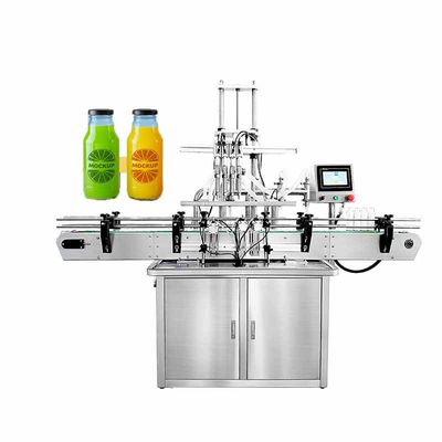 Automatische flessenvulmachine met dop en etikettering 20-40 flessen/min