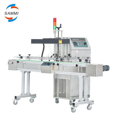 Automatische luchtkoeling Inductieverzegelingsmachine voor fles vloer Type Continuous Induction Sealer Aluminium Deksels Sealer