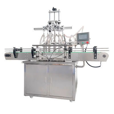 Automatische productiemachine Fles Vloeistof vullen Deksel Etiketteringslijn Roestvrij staal olie vulmachine Lip olie melk karton