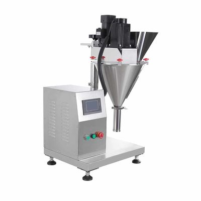 Commerciële kleine bureaubladspecerijen Flour Milk Powder Auger Screw Filler Machine Semi Auto Table Top Powder Bag Filling Machine