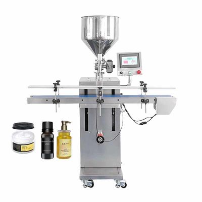 Hoogwaardige automatische verticale pasta vulmachine room warme saus ketchup vulmachine met transportband en touchscreen