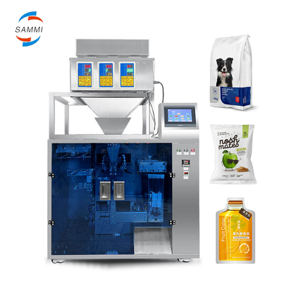 Automatische korrelzakverpakkingsmachine multifunctionele prefab ritssluiting voor dierenvoeding kattenvoer hondenvoer