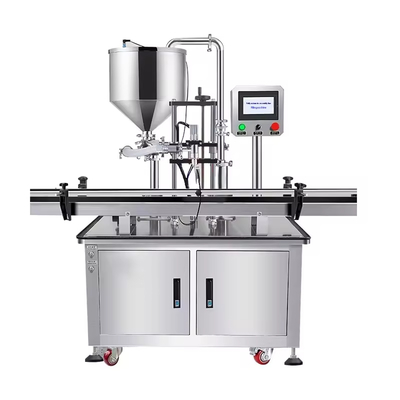 Eenvoudige Bediening Volautomatische Servo Rotor Pomp Pasteuze Vloeistof Afvulmachine voor Honing Viskeuze Vloeistof Pindakaas Ketchup