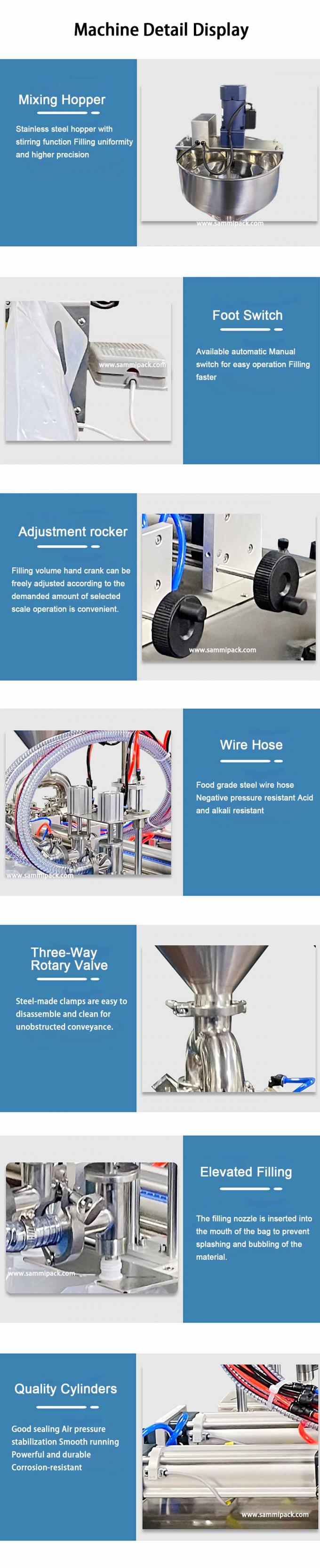 Industriële semi-automatische honingdrankzak spout pouch sap vulmachine voor vloeibare voeding 5