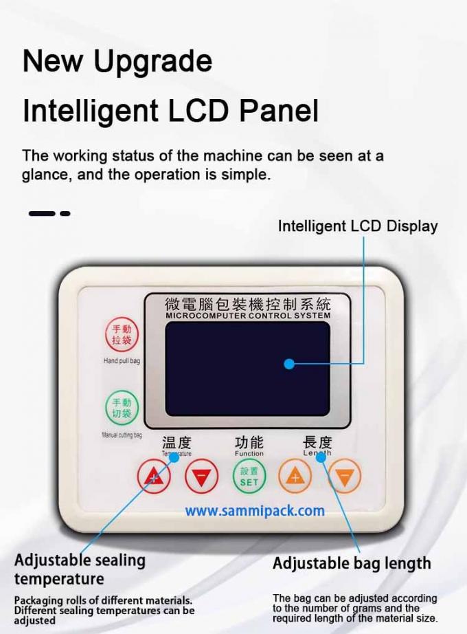 Multifunctionele dubbele kop suiker vulling koffiebonen weeg- en verpakkingsmachine 500g 1000g 450*470*1750MM Commodity 3