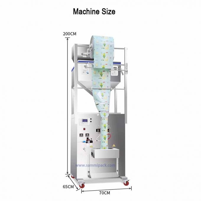 Multifunctionele dubbele kop suiker vulling koffiebonen weeg- en verpakkingsmachine 500g 1000g 450*470*1750MM Commodity 2