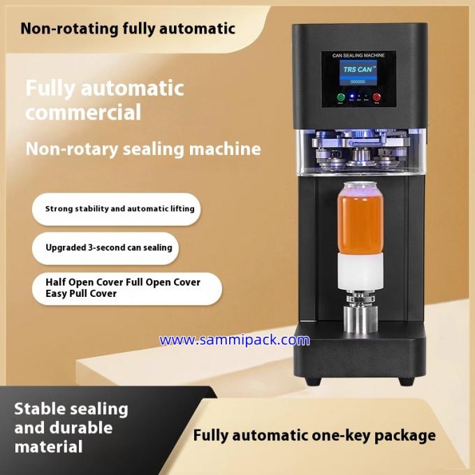Bubble Tea Kan Sluitmachine Automatische PET / Frisdrankblik Sealer Voor Melkthee Winkels Sap Koffie Verpakking Halfautomatische Klasse 0