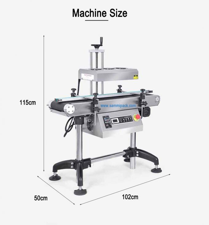 Automatische continue verzegeling van plastic flessen door warmte Elektromagnetische inductie Aluminiumfolie verzegelmachines 2