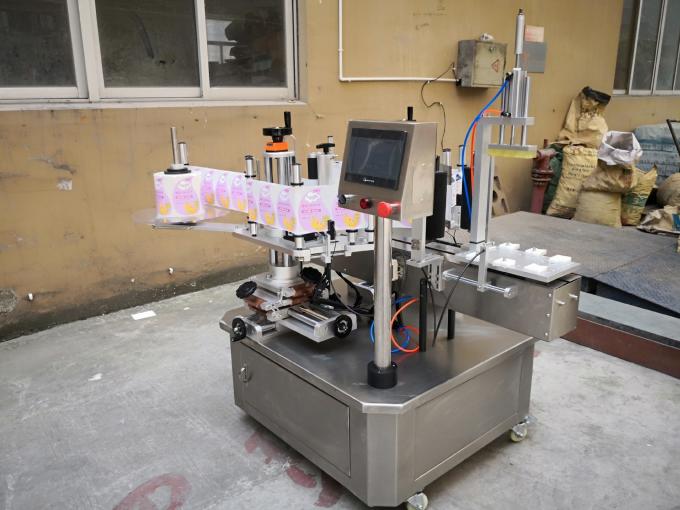 Automatische dubbelzijdige wasmiddel etiketteermachine Semi-automatische vierkante fles etiketteermachine 0