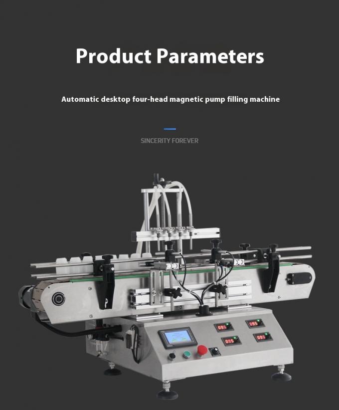 Vloeistofvulmachine Desktop Automatische Kleine Etherische Olie Parfum Vloeistof Fles Vullen Afsluiten en Etiketteermachine 4 Koppen 9
