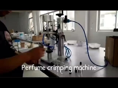 Pneumatische automatische parfumsflessencrimpmachine voor metaalkappers