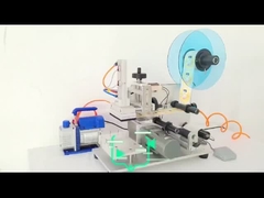 Goedkwaliteit semi-automatische platte flessen etiketteringsmachine verpakkingsmachine met codeerder