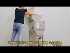 Verpakkingsmachine voor bananenchips, gemengde noten, dubbele kop voor het wegen van verpakkingen