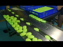 Dubbele frequentie automatische kussenverpakkingsmachine voor koekjes Mooncake